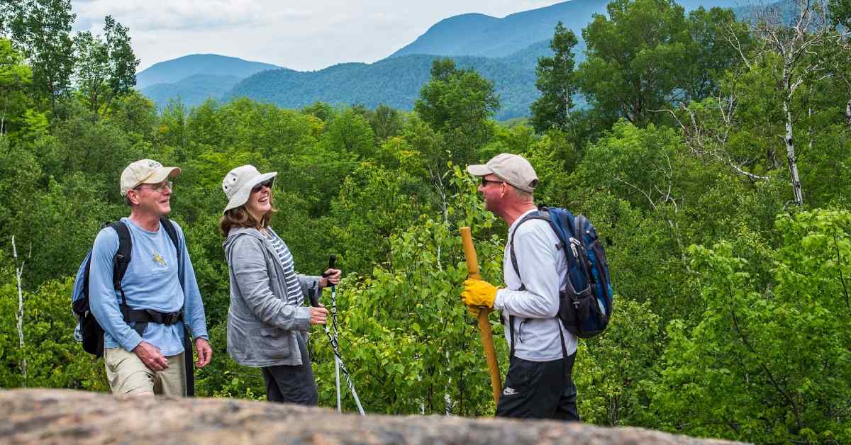 three hikers
