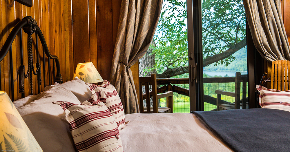 guest room at a lodge