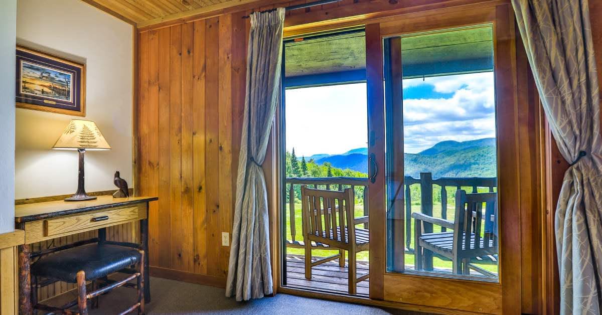 interior of a room at garnet hill lodge